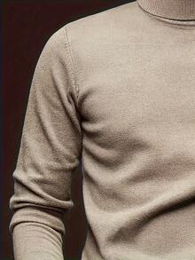 Áo len cổ cao GRDR Thu/Đông mới, kiểu dáng casual, thích hợp mặc hàng ngày. - Lạc đà - Xem 4