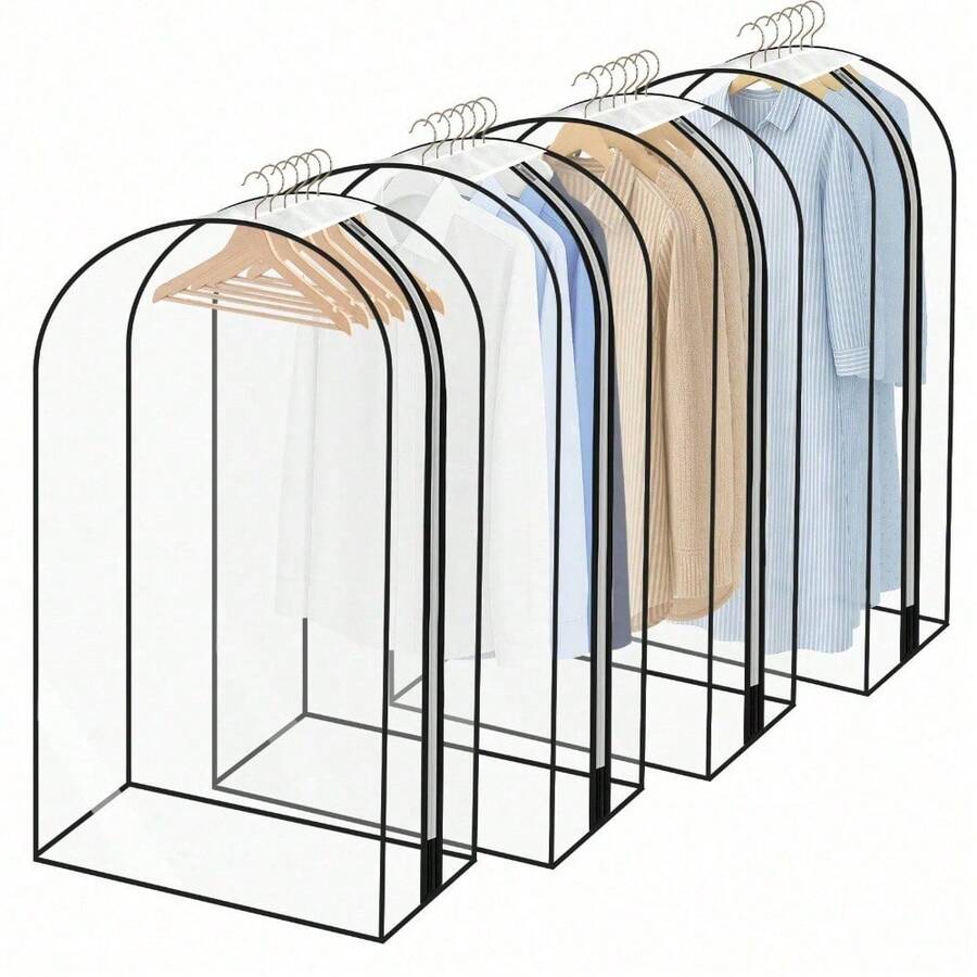 Supernic 4 Pack Garment Bags With Zip, For Wardrobe, Suit Bags - 4pcs 40in - View 1