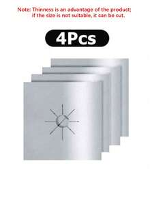 1/4/8件装燃气灶防污防油垫可水洗清洁垫炉头保护垫耐脏耐热垫防火材料煤气灶保护垫适用于家用燃气灶家居用品