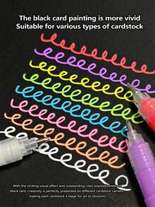 Guangna 168 Color Acrylic Paint Marker Set (14 Color Themes), Vibrant Fluorescent Ink, 360° Floating Ball Head For Smooth 3D Effects - Waterproof, Lightfast, High Opacity And Large Ink Capacity, Student Art Markers, Stackable Colors And Ink Lock - Multicolor - View 10