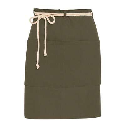 SG Accessories Bistro Corsica Cord Pocket Short Apron (Olive)