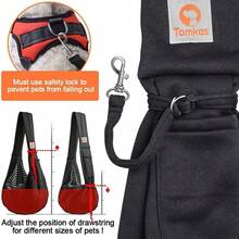 Accessori natalizi per cani, borsa a tracolla traspirante e pieghevole per trasportare animali domestici, adatta per cani e gatti di piccola taglia da 3-10 libbre, fornita di pettorina classica, accessori per animali domestici