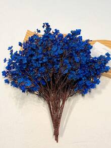 6支仿真花，星形花，迷你假花，蓝色仿真花，满天星假花，仿真新娘花束，适用于DIY婚礼装饰、派对装饰、家居房间装饰，仿真花枝，送给女性的礼物，妈妈的礼物，鲜花，花蕊，DIY，房间装饰，卧室装饰，植物，婚礼装饰，送给女朋友的礼物，花盒