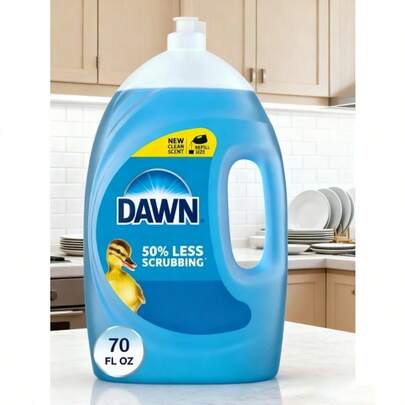 Ultra Original Scent Dish Soap Liquid – Tough On Grease, Soft On Hands |   Deep Cleans Dishes, Pans & Utensils In Seconds |   No Residue, No Harsh Chemicals |   Leaves A Refreshing Fragrance After Every Wash