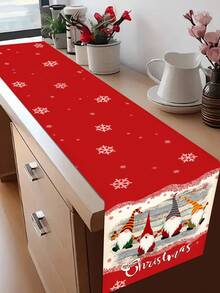 1 buc. Șervețel de masă cu model de Crăciun, 4 buc. Covorașe cu model de Crăciun, potrivite pentru sărbători, petreceri, zile de naștere, cine festive, decor pentru bucătărie și masă, decor pentru casă și cameră în toate anotimpurile, lenjerie de masă