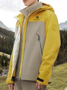 CAMEL CROWN Chaqueta de mujer para exteriores de tres en uno con forro polar desmontable resistente al agua y al viento para senderismo y montañismo cálidos