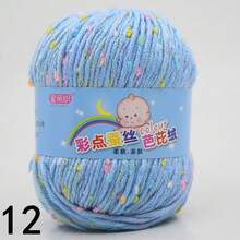 1 Roll Color Dot Knitted Ball Hand Knitted For Crocheting And Knitting Sweater Hat Scarf Milk, Diy Knitting Sweater Scarf Coat Hat, Scarf, Shawl, Coat, Or Bag Decoration, Spotted Yarn Fleck Crochet Fiber Yarn Soft Baby Yarn For Crocheting