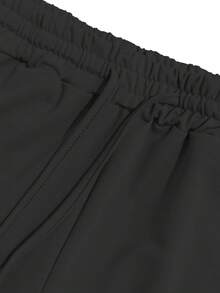 Women's Casual 2 Pieces Set, Solid Color Elegant Long Sleeve Hooded Sweatshirt With Drawstring Pocket And Drawstring Straight Leg Pants Suit