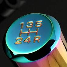 Universal 5 Speed Aluminum Manual Car Auto Gear Stick Shift Knob Shifter Lever - Colorful - View 6