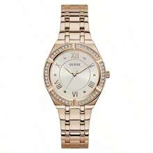 Guess Serie de relojes con correa de acero y esfera de diamantes Cosmo para mujeres - GW0033L3/GW0033L4/GW0033L5/GW0033L6/GW0033L7/GW0033L8