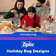 Bolsas de almacenamiento de alimentos de cuarto de galón, tecnología Grip 'n Seal para un agarre más fácil, abrir y cerrar,(120 Count (Holiday)) - Tipo 2 - Ver 5