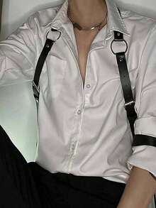 Men's Pu Chest Strap Waist Beltcasual Chest Harness Belt For Men Men's Casual Wear Accessories Body Harness For Men Gift