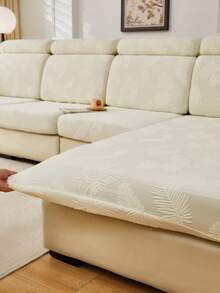 1 buc. Husă de protecție pentru canapea din material textil plusat, husă de pernă pentru canapea din fleece Sherpa cu model de pene în relief, husă de pernă pentru canapea din material textil gros de pluș pentru toamnă/iarnă, potrivită pentru spătarul canapelelor/1/2/3/4/șezlonguri