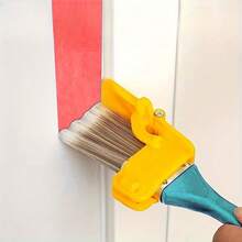Non-Shedding Edge Painting Dual-Tone Portable Wood Handle Paint Brushes With Color Separation Finish