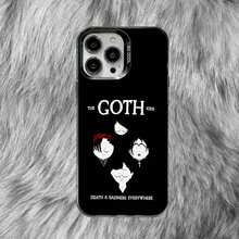 South P-Park Cartoon Phone Case Covercompatible with  16,15,14,13,12,11,8,7,Pro,Max,Plus,Mini,XS,SE Anti Fall Black Matte Hard,Covercompatible with  17 Hülle, 17 pro Hülle, 17 promax Hülle - Z2 - Übersicht 4