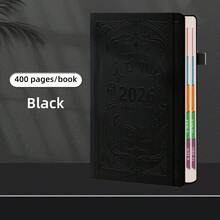 2026 New Hardcover Spiral Bound Agenda Planner Notebook, 400 Pages Daily Planner Calendar Journal, Time Management Self Discipline Tracker, 365 Days Planner For Office,School Supplies,Back To School