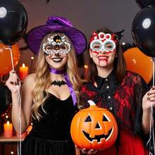 Halloween Glasses Set Of 8 Pairs Bat Pumpkin Ghost Eyeball Skeleton Themes Party Decorations Gifts Photo Props Costume Accessories - 如圖 - 查看 7