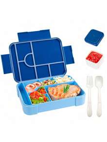 Cutie Bento de mare valoare, sigilată cu 1 compartiment, cutie de prânz portabilă pentru microunde, cutie simplă pentru fructe în culoare solidă, esențială pentru copii, studenți, lucrători la birou, reutilizabilă pentru picnic în camping în aer liber
