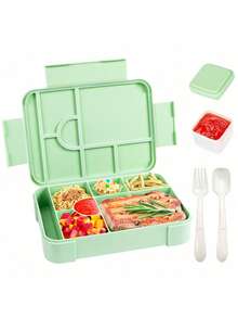 Cutie Bento de mare valoare, sigilată cu 1 compartiment, cutie de prânz portabilă pentru microunde, cutie simplă pentru fructe în culoare solidă, esențială pentru copii, studenți, lucrători la birou, reutilizabilă pentru picnic în camping în aer liber