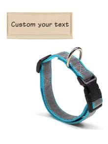 Reflective Dog And Cat Collars With Name, Personalized Pet Collars With Reflective Effects - Custom Engraved With Your Pet's Name And Phone Number, With A Detachable Buckle, Suitable For Both Male And Female Dogs, And Available In Three Adjustable Sizes: Small, Medium, And Large.