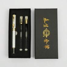 1 Juego de Bolígrafo con Cabeza de Dragón, Suministros de Arte de Caligrafía de Oficina Empresarial, Caja de Regalo de Metal, 4 Opciones de Color, Gran Regalo - Multicolor - Ver 12