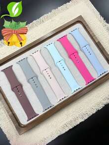 6 条装运动表带，适用于 Series 11/10/9/8/7/6/SE/SE2/Ultra 2 38 毫米 40 毫米 41 毫米 42 毫米 44 毫米 45 毫米 46 毫米 49 毫米 - 主动透气柔软硅胶表带，优雅时尚礼品套装 - 38/40/41/42mm(Series 10) - 查看 11