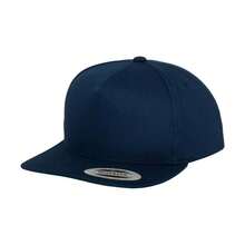 Classic 5 Panel Snapback Cap (Navy)