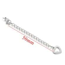 10 件不锈钢延长尾链龙虾扣尾链手链项链闭合延长链 DIY 珠宝制作配件手链项链 - 銀色 - 查看 8