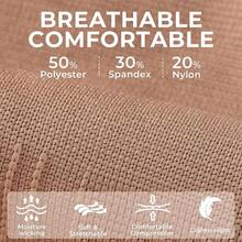 NeoTech Care Ankle Support Sleeve - Open Heel, Light, Elastic & Breathable Knitted Fabric - Medium Compression - Men, Women, Kids - Right Or Left Foot (Black Color, Size, 1 Pair) - Beige - View 4