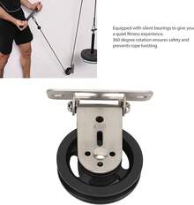 RiToEasysports Rueda de Polea de, Rueda de Tracción de Rotación Silenciosa de Acero Inoxidable para Sistema de Polea Que Levanta Equipos de Gimnasio - Plástico - Ver 8
