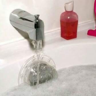 1个浴缸溢水排水盖，适用于无底浴缸 | 浴缸溢水排水盖 | 送给母亲的最佳礼物，水疗和浴室配件 | 排水堵塞，止水塞 | 女士浴室必备