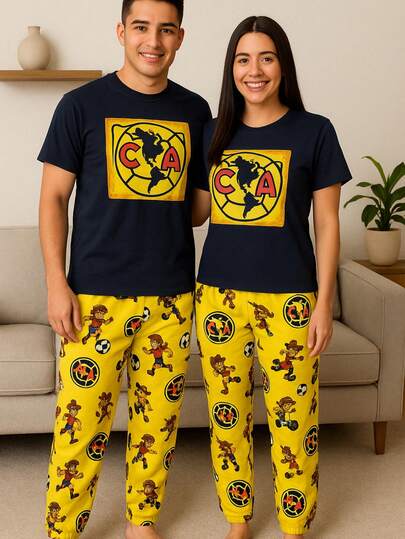 Set de pijamas Dúo hombre y mujer unitalla de temporada modernas y divertidas de temporada