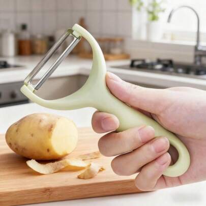 1pc Professional Stainless Steel Vegetable Peeler, Ultra Sharp Potato And Apple Peeler Ergonomic Non-Slip Fruit Peeler For Kitchen Restaurant&Camping