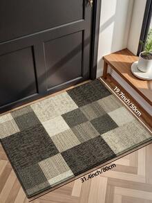 DAJIANG 1 件加厚绒面门垫，底部防滑，舒适地垫，适用于入口/走廊/厨房，可机洗，易于清洁，家居装饰，适合秋季、冬季、节假日、玄关、卧室、感恩节、圣诞节等场合。 - 彩色 - 查看 14