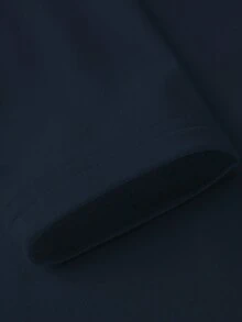 Women's Thermal Underwear Soft T-Shirt Style Top, Casual Loungewear, Base Layer For Skiing, Warm For Winter - Navy Blue - View 5