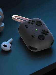 1 件装液态硅胶防摔厚耳机保护壳，适用于 Pro 第 2/4 代 - 灰色 - 查看 6