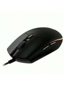 Logitech G102 Wired Symmetrical Mouse With Non-Slip Grip And Comfortable Curve For Small And Medium Hands. Cross-Platform Plug-And-Play Compatible With Windows And Mac. Lightweight At 79 Grams. High-Speed Response Sensor. Suitable For Daily Office And Entertainment Scenes. Black - Black - View 4