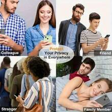 [ 2+3 ] 2pcs Mobile Phone Privacy Dust-Free Room Screen Protector+3pcs Camera Silk Screen Lens Protector, Protect Privacy, Prevent Peeping, Party Essential Gift, Halloween Gift, Suitable For IPhone 12/13/14/15/16/17/Pro/Pro Max/17Air Series - 彩色 - 查看 4