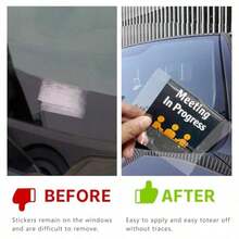 Windshield Sticker Applicator 5 Pack 5"X7" Static Cling For Stickers Easy Application Removal And ReApplication - Transparency - View 7