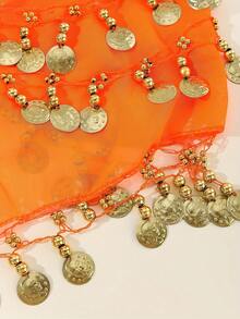 1 Stück Bauchkostüm Hüftkette Rock für Frauen, Tanzpraxis Hüfttuch, Bühnenauftritt Hüftzubehör