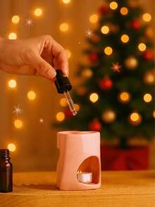 Difusor de aromas em formato de coração (1 unidade) - Estilo minimalista, feito em cerâmica, decoração natalina, também pode ser usado como porta-velas, difusor de óleos essenciais e porta-velas de chá | Ideal para presente, feriados, festas, casa, mesa de trabalho, acessório para ioga e meditação. - Multicolorido - Ver 6