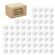 100/120 Stücke 2cm/0,78 Zoll weiße massive Polystyrol-Schaumstoffkugeln, geeignet für DIY-Malerei, Mall-Dekoration, Hochzeitsdeko, Schaufenstergestaltung in Kunst, Handwerk, Familie, Partydekorationen, Polystyrol-Kugel-Kuchendekoration, Sternspiel, Malerei, Hochzeitsdekoration, Weihnachten, Halloween, Neujahr, Geburtstag, Heimdekoration, Feiertagsparty - Manuelle DIY-Malerei und Inspirationsanregung
