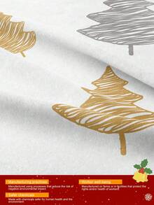 1/2 piezas Fundas de almohada impresas con motivos navideños sin relleno, fundas de almohada de tela suave, opciones de patrones de árbol de Navidad de dibujos animados, suaves y transpirables, amigables con la piel y cómodas, textil para el hogar acogedor, adecuado para ropa de cama del hogar y dormitorio escolar, funda de cojín para sofá, decoración navideña, decoración de habitación, regalo de Navidad, Oeko-Tex