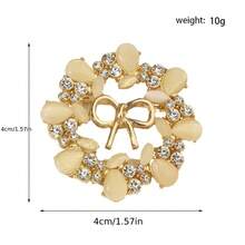 Faux Pearl And Rhinestone Crystal Snowflake Brooch Jewelry Pin Office Accessories Shirts Jacket Christmas Halloween Clothes Pin Funny Cute Teacher Gifts - Multicolor - View 8
