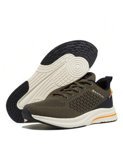 baasploa Men's Sneakers, Fashionable Thick-Sole Casual Sports Shoes, Lightweight Non-Slip Outdoor Running Shoes, Fitness Shoes, Outdoor Hiking Shoes, Brand Sports Shoes, Suitable For All Seasons, Size 41-46