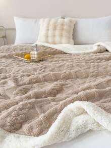 1 pătură din fleece cu două fețe, pătură din lână de miel, pătură groasă pentru canapea pentru toamnă/iarnă, super moale și pufoasă, caldă și confortabilă, potrivită pentru toate anotimpurile