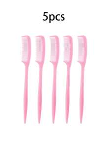 50pcs Eyelash Comb Eyebrow Eyelash Shaping Eyelash Comb Double Brush Cosmetic Tools Cosmetics, Used To Separate Eyelashes, Eliminate Mascara Lumps, Modify And Shape Eyebrows, Suitable For Eyebrows, Eyelashes, Bangs, Miscellaneous Hair, Latin Dance Hair Plastic Small Comb, Toy Comb, Disposable Comb, Suitable For Traveling, Going Out, And Combing Miscellaneous Hair And Eyebrows At Parties, Which Is Portable And Cheap.