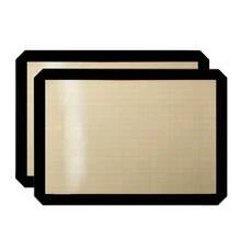 2 tấm lót nướng silicon - Tấm lót nướng silicon có thể tái sử dụng - Dụng cụ nướng chống dính dễ dàng và tiện lợi - Tấm lót nướng silicon 16,5"X11,6" - Tấm lót nướng cho lò nướng - Nhiều màu - Xem 12