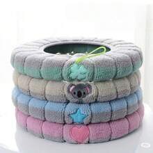 Bộ 4 tấm phủ bệ ngồi bồn cầu mềm mại - Tấm phủ chống trượt, thiết kế hình vòng, thoải mái và thời trang cho mọi mùa, tấm phủ bệ ngồi bồn cầu đa năng - Nhiều màu - Xem 1