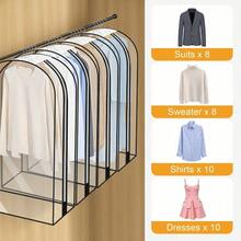 Supernic 4 Pack Garment Bags With Zip, For Wardrobe, Suit Bags - 4pcs 40in - View 4